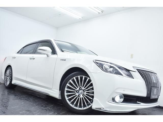 クラウンマジェスタ Fバージョン 黒革・新品モデリスタ仕様フルエアロ・純正OP18inアルミホイール・特別1年保証・走行無制限・レーダークルーズ・クリアランスソナー・オートハイビーム・音楽録音・DVD再生・地デジ・Bluetooth(13枚目)