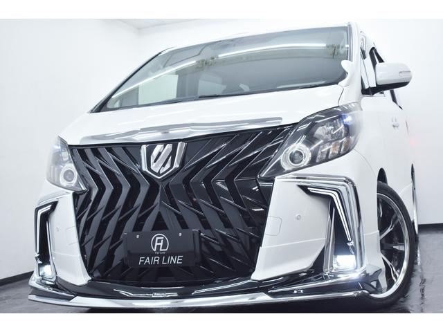 アルファード ２４０Ｓ　新品３０系後期モデリスタ仕様カスタムフェイス・両側パワースライド・ＷＯＲＫ２０ｉｎアルミホイール・新品タイヤ・ＢＬＡＣＫカスタムライト・特別１年保証・走行無制限・後席モニター・音楽録音・ＤＶＤ再生（4枚目）