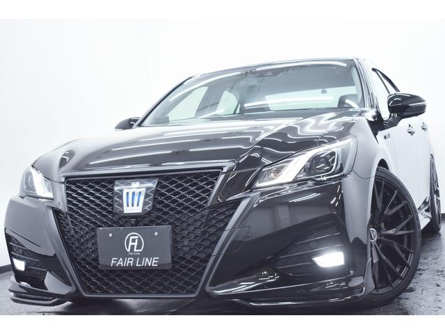 クラウンハイブリッド アスリートＳ　後期・新品ＴＲＤ仕様エアロ・新品アルミホイール・新品タイヤ・ＢＬＡＣＫカスタムライト・ＢＬＡＣＫカスタムテール・特別１年保証・走行無制限・レーダークルーズ・３６０°カメラ・Ｂｌｕｅｔｏｏｔｈ・ドラレコ（4枚目）