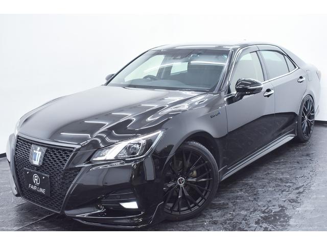 クラウンハイブリッド アスリートＳ　後期・新品ＴＲＤ仕様エアロ・新品アルミホイール・新品タイヤ・ＢＬＡＣＫカスタムライト・ＢＬＡＣＫカスタムテール・特別１年保証・走行無制限・レーダークルーズ・３６０°カメラ・Ｂｌｕｅｔｏｏｔｈ・ドラレコ（6枚目）