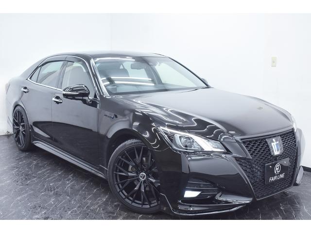 クラウンハイブリッド アスリートＳ　後期・新品ＴＲＤ仕様エアロ・新品アルミホイール・新品タイヤ・ＢＬＡＣＫカスタムライト・ＢＬＡＣＫカスタムテール・特別１年保証・走行無制限・レーダークルーズ・３６０°カメラ・Ｂｌｕｅｔｏｏｔｈ・ドラレコ（12枚目）