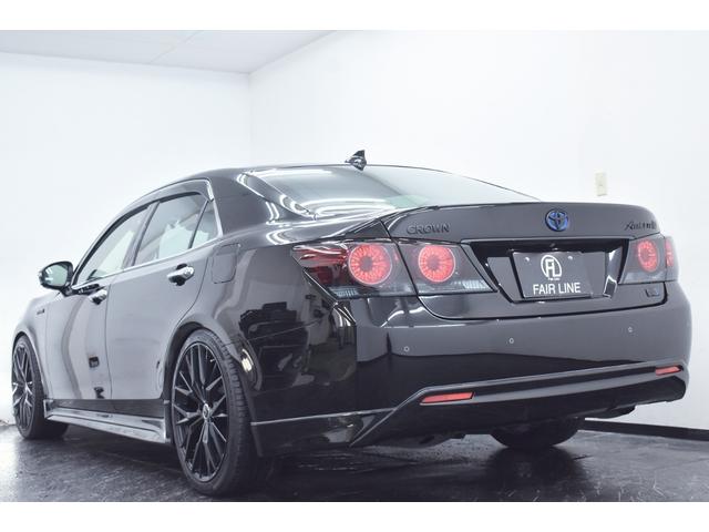 クラウンハイブリッド アスリートＳ　後期・新品ＴＲＤ仕様エアロ・新品アルミホイール・新品タイヤ・ＢＬＡＣＫカスタムライト・ＢＬＡＣＫカスタムテール・特別１年保証・走行無制限・レーダークルーズ・３６０°カメラ・Ｂｌｕｅｔｏｏｔｈ・ドラレコ（16枚目）