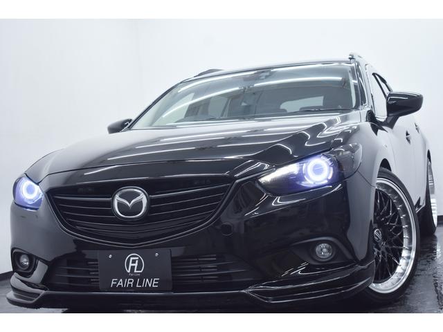 アテンザワゴン ＸＤ　新品エアロ・新品ホイール＆新品タイヤ・イカリングＢＬＡＣＫカスタムライト・ＢＬＡＣＫカスタムテール・１年保証・走行無制限・レーダークルーズ・地デジ・Ｂｌｕｅｔｏｏｔｈ・記録簿・ワンオーナー・ドラレコ（4枚目）