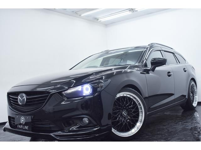 アテンザワゴン ＸＤ　新品エアロ・新品ホイール＆新品タイヤ・イカリングＢＬＡＣＫカスタムライト・ＢＬＡＣＫカスタムテール・１年保証・走行無制限・レーダークルーズ・地デジ・Ｂｌｕｅｔｏｏｔｈ・記録簿・ワンオーナー・ドラレコ（5枚目）