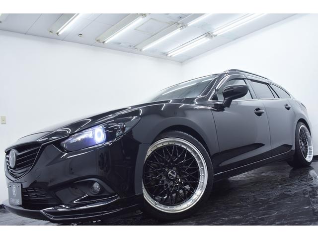 アテンザワゴン ＸＤ　新品エアロ・新品ホイール＆新品タイヤ・イカリングＢＬＡＣＫカスタムライト・ＢＬＡＣＫカスタムテール・１年保証・走行無制限・レーダークルーズ・地デジ・Ｂｌｕｅｔｏｏｔｈ・記録簿・ワンオーナー・ドラレコ（7枚目）