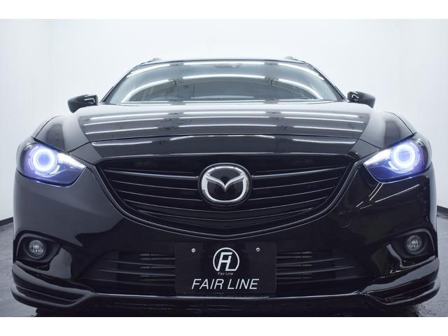 アテンザワゴン ＸＤ　新品エアロ・新品ホイール＆新品タイヤ・イカリングＢＬＡＣＫカスタムライト・ＢＬＡＣＫカスタムテール・１年保証・走行無制限・レーダークルーズ・地デジ・Ｂｌｕｅｔｏｏｔｈ・記録簿・ワンオーナー・ドラレコ（9枚目）