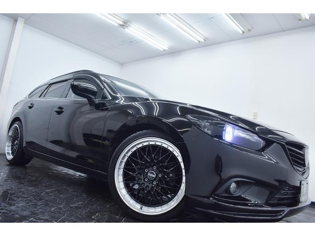 アテンザワゴン ＸＤ　新品エアロ・新品ホイール＆新品タイヤ・イカリングＢＬＡＣＫカスタムライト・ＢＬＡＣＫカスタムテール・１年保証・走行無制限・レーダークルーズ・地デジ・Ｂｌｕｅｔｏｏｔｈ・記録簿・ワンオーナー・ドラレコ（14枚目）