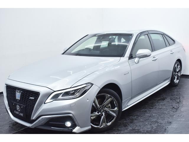 クラウンハイブリッド ＲＳアドバンス　黒革・専用１８ｉｎメッキアルミホイール・ＴＯＹＯＴＡセーフティセンス・特別１年保証・走行無制限・レーダークルーズ・３６０°カメラ・音楽録音・ＤＶＤ再生・地デジ・Ｂｌｕｅｔｏｏｔｈ接続・ドラレコ（6枚目）