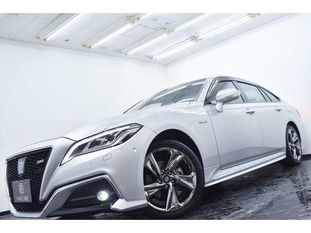 クラウンハイブリッド ＲＳアドバンス　黒革・専用１８ｉｎメッキアルミホイール・ＴＯＹＯＴＡセーフティセンス・特別１年保証・走行無制限・レーダークルーズ・３６０°カメラ・音楽録音・ＤＶＤ再生・地デジ・Ｂｌｕｅｔｏｏｔｈ接続・ドラレコ（7枚目）