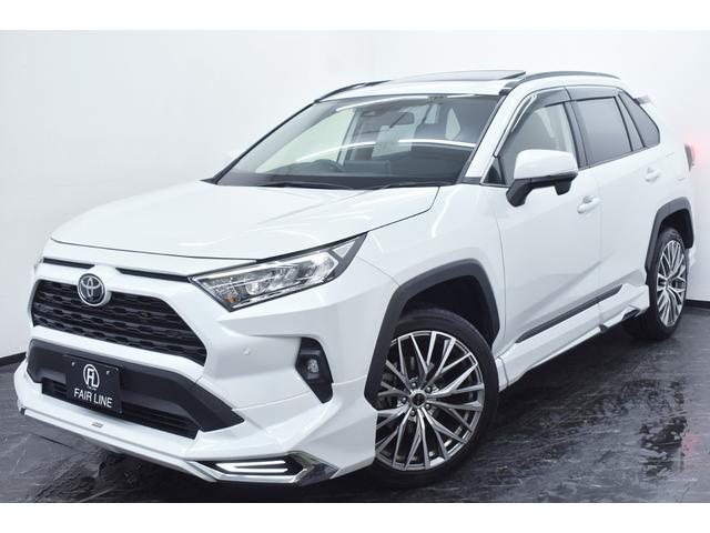 RAV4 X 後期・サンルーフ・モデリスタフルエアロ・社外アルミホイール・TOYOTAセーフティセンス・特別1年保証・走行無制限・レーダークルーズ・クリアランスソナー・Bluetooth接続・記録簿・ワンオーナー(6枚目)
