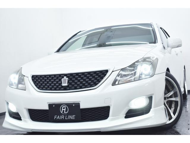 クラウン 2.5アスリート アニバーサリーエディション 新品エアロ・wedsアルミホイール・車高調・イカリングBLACKカスタムライト・特別1年保証・走行無制限・クルーズコントロール・音楽録音・DVD再生・地デジ・Bluetooth・バックモニター・記録簿(4枚目)