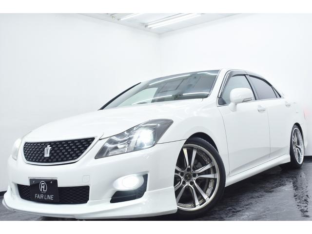 クラウン 2.5アスリート アニバーサリーエディション 新品エアロ・wedsアルミホイール・車高調・イカリングBLACKカスタムライト・特別1年保証・走行無制限・クルーズコントロール・音楽録音・DVD再生・地デジ・Bluetooth・バックモニター・記録簿(5枚目)