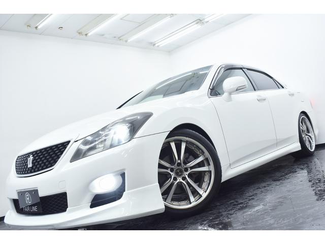 クラウン 2.5アスリート アニバーサリーエディション 新品エアロ・wedsアルミホイール・車高調・イカリングBLACKカスタムライト・特別1年保証・走行無制限・クルーズコントロール・音楽録音・DVD再生・地デジ・Bluetooth・バックモニター・記録簿(7枚目)