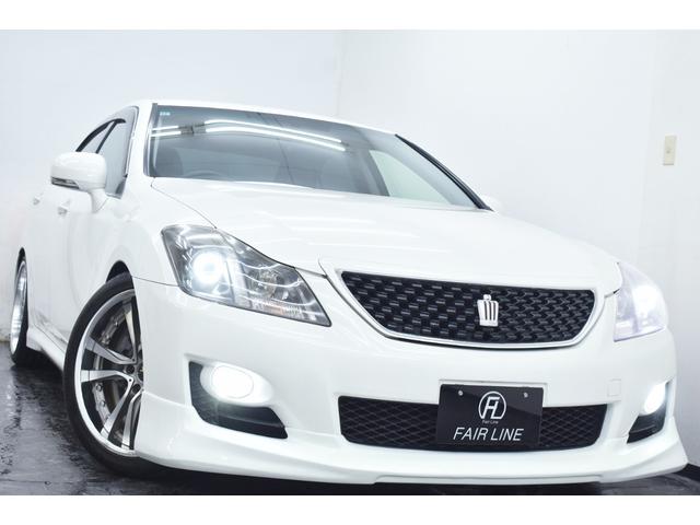 クラウン 2.5アスリート アニバーサリーエディション 新品エアロ・wedsアルミホイール・車高調・イカリングBLACKカスタムライト・特別1年保証・走行無制限・クルーズコントロール・音楽録音・DVD再生・地デジ・Bluetooth・バックモニター・記録簿(10枚目)