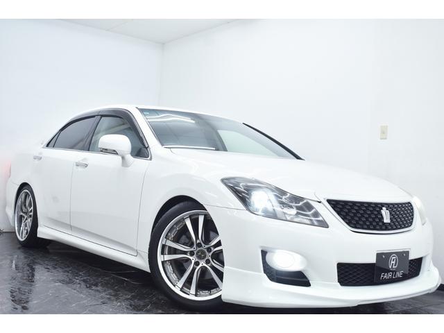 クラウン 2.5アスリート アニバーサリーエディション 新品エアロ・wedsアルミホイール・車高調・イカリングBLACKカスタムライト・特別1年保証・走行無制限・クルーズコントロール・音楽録音・DVD再生・地デジ・Bluetooth・バックモニター・記録簿(11枚目)