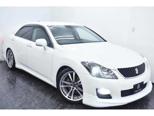クラウン 2.5アスリート アニバーサリーエディション 新品エアロ・wedsアルミホイール・車高調・イカリングBLACKカスタムライト・特別1年保証・走行無制限・クルーズコントロール・音楽録音・DVD再生・地デジ・Bluetooth・バックモニター・記録簿(12枚目)