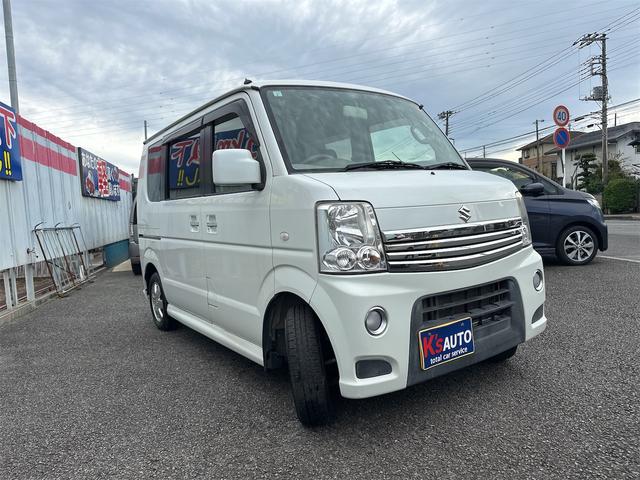 エブリイワゴン ＰＺターボ　エアコン　パワーステアリング　パワーウインドウ　運転席　助手席エアバック　オーディオ　ワンオーナー車　左リヤ電動スライドドア　走行距離２２０００キロ　車検２年付き（3枚目）