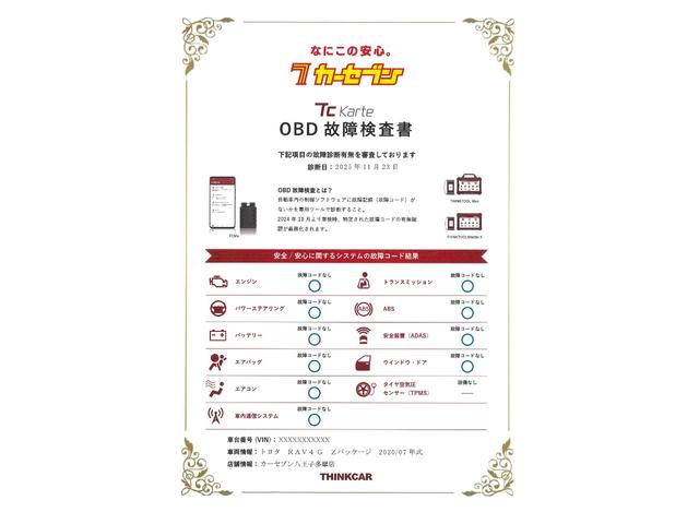 ＲＡＶ４ Ｇ　Ｚパッケージ　ワンオーナー　　サンルーフ　　モデリスタエアロ　パワーバックドア　クルコン　デジタルインナーミラー　　ハンドルヒーター　　レーンキープアシスト　シートヒーター　純正ナビ　　バックカメラ　前後ドラレコ（3枚目）