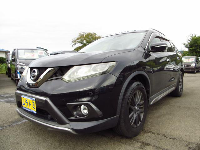 エクストレイル ２０ＸブラクエクストリーマＸエマージェンシブレーキＰ　雹害車　パートタイム４ＷＤ　サンルーフ　７人乗り　カプロンシート　ナビ　フルセグ　ＥＴＣ　全周囲カメラ　エマージェンシーブレーキ　純正エアロ　純正アルミ　ルーフレール　クルコン　パワーバックドア（4枚目）