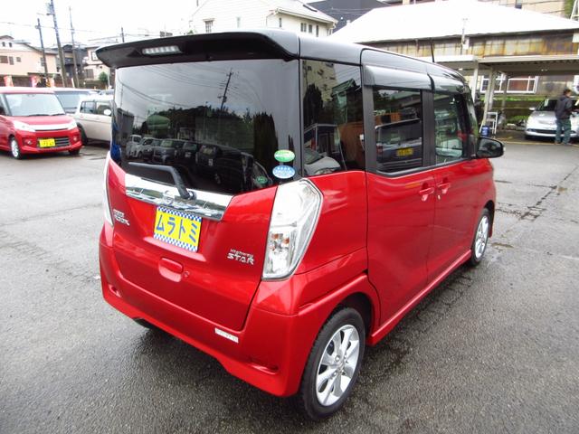 デイズルークス ハイウェイスター　Ｘターボ　後期型　ターボ　ツートンカラー　ナビ　フルセグ　ＥＴＣ　アラウンドビューカメラ　左パワースライドドア　エマージェンシーブレーキ　純正エアロ　純正アルミ　ＬＥＤオートライト　フォグ　革巻きステアリング（8枚目）