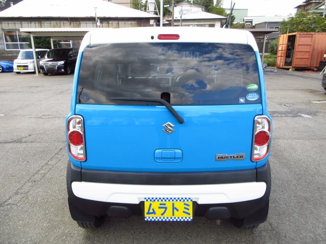 ハスラー G 5速マニュアル CD AUX USB ブルートゥース クスコタワーバー 社外アルミ アイドリングストップ 運転席シートヒーター キーレスキー オートエアコン プライバシーガラス ドアバイザー 保証書(7枚目)