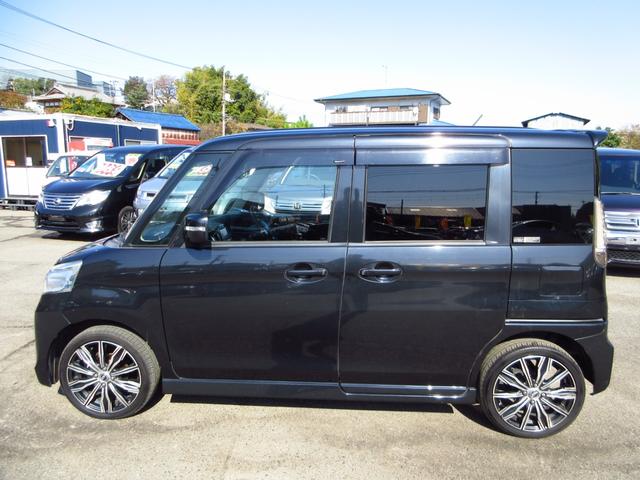 スペーシアカスタム ＴＳ　ターボ　ナビ　フルセグ　ＥＴＣ　Ｂカメラ　両側パワースライドドア　衝突軽減ブレーキ　純正エアロ　社外アルミ　シートカバー　アイドリングストップ　リアスモークフィルム　ＨＩＤオートライト　フォグ（5枚目）