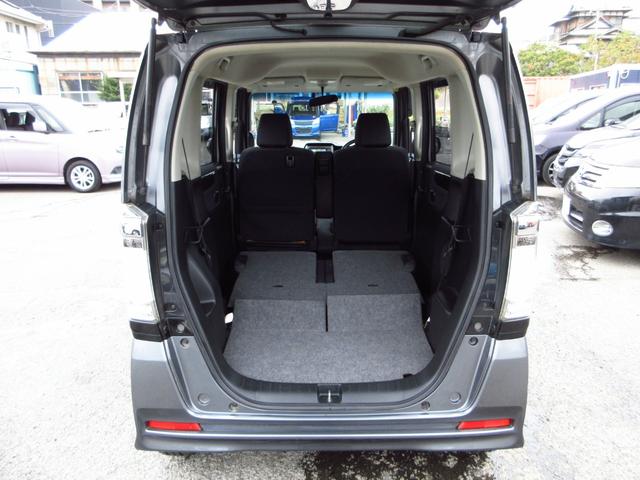 N-BOXカスタム G・ターボパッケージ ターボ ナビ テレビ ETC Bカメラ 両側パワースライドドア クルーズコントロール パドルシフト 革巻きステアリング 純正エアロ 純正アルミ HIDオートライト フォグ スマートキー 保証書(34枚目)