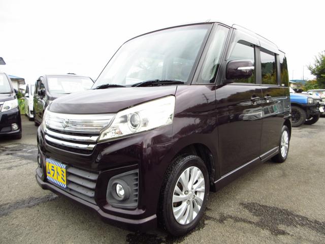 スペーシアカスタム ＧＳターボ　ターボ　ナビ　フルセグ　ブルートゥース　ＥＴＣ　左パワースライドドア　クルーズコントロール　純正エアロ　純正アルミ　ＨＩＤオートライト　フォグ　運転席シートヒーター　アイストップ　パドルシフト（4枚目）