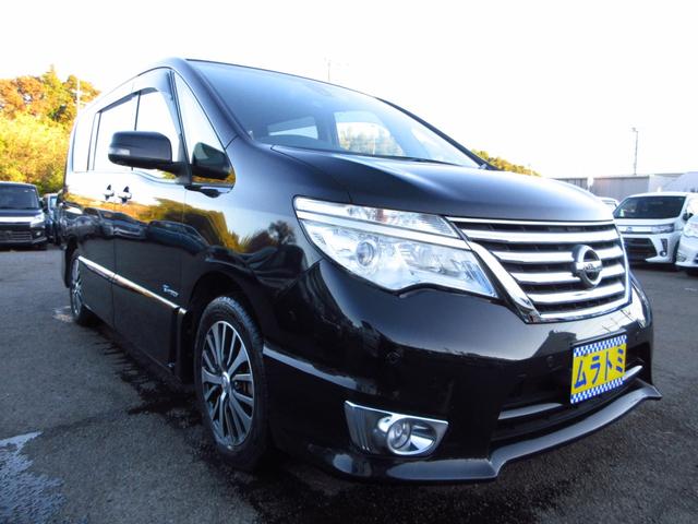 セレナ ハイウェイスター Vセレ+セーフティ SHV Aセフ 後期型 カプロンシート ナビ フルセグ ETC アラウンドビューカメラ 両側パワースライドドア エマージェンシーブレーキ クルーズコントロール 純正エアロ 純正アルミ LEDオートライト フォグ(10枚目)