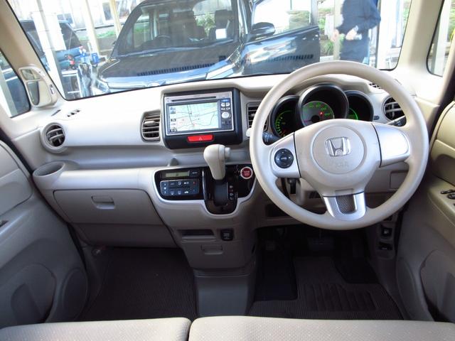 N-BOX G 雹害車 ナビ テレビ ETC Bカメラ 前後ドライブレコーダー 社外アルミ スマートキー オートエアコン ステアリモコン ECON プライバシーガラス ドアバイザー 保証書(15枚目)