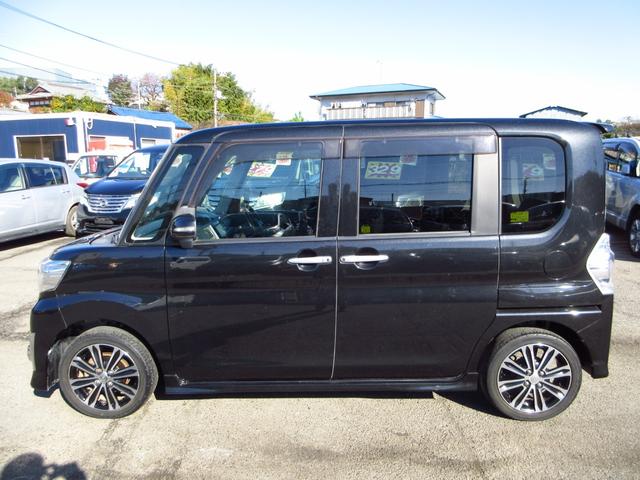 タント カスタムRS ターボ ナビ フルセグ ブルートゥース ETC 両側パワースライドドア アイストップ 純正エアロ 純正アルミ LEDオートライト フォグ 革巻きステアリング リアシェード オートエアコン 取説(5枚目)