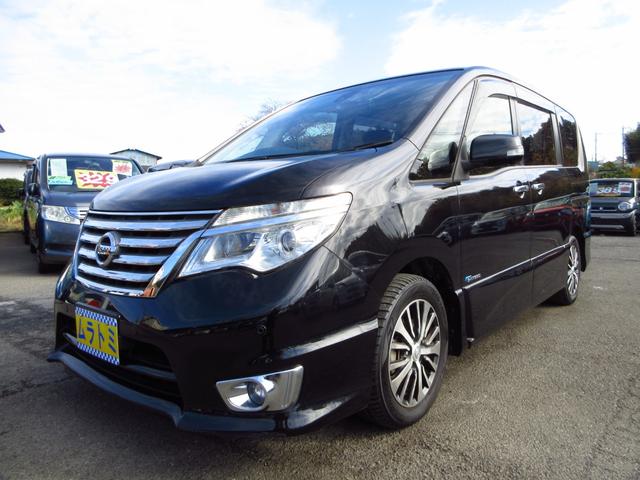 セレナ ハイウェイスターＳ－ＨＶアドバンスドセーフティパック　後期型　大型ナビ　フルセグ　ＥＴＣ　全周囲カメラ　両側パワースライドドア　フリップダウンモニター　純正エアロ　純正アルミ　ＬＥＤオートライト　フォグ　前後ソナー　インテリキー　クルーズコントロール（4枚目）