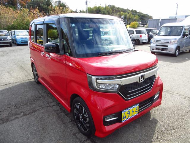 Ｎ－ＢＯＸカスタム Ｇ・Ｌターボホンダセンシング　雹害車　ターボ　ツートンカラー　ホンダセンシング　ナビ　フルセグ　ＥＴＣ　Ｂカメラ　両側パワースライドドア　パドルシフト　クルーズコントロール　ＬＥＤオートライト　フォグ　革巻きステア　コンビシート（10枚目）