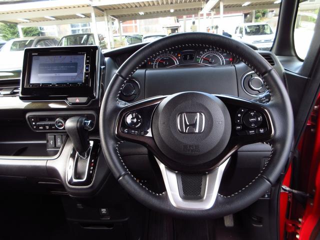Ｎ－ＢＯＸカスタム Ｇ・Ｌターボホンダセンシング　雹害車　ターボ　ツートンカラー　ホンダセンシング　ナビ　フルセグ　ＥＴＣ　Ｂカメラ　両側パワースライドドア　パドルシフト　クルーズコントロール　ＬＥＤオートライト　フォグ　革巻きステア　コンビシート（39枚目）