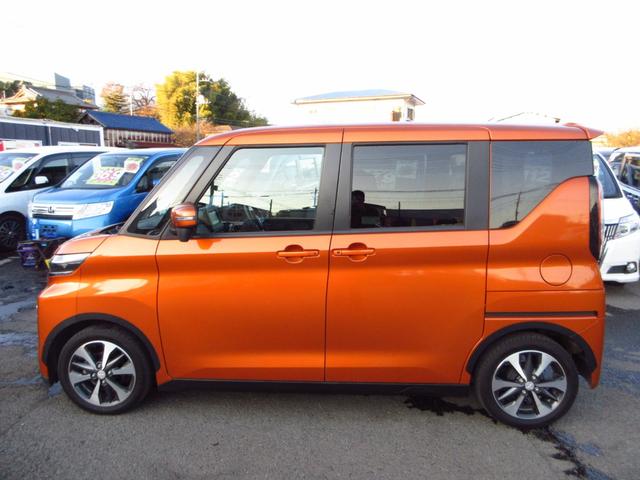 ｅＫクロススペース Ｔ　レンタカーアップ　ターボ　ナビ　ＥＴＣ　Ｂカメラ　パドルシフト　左パワースライドドア　純正アルミ　ＬＥＤオートライト　フォグ　前席シートヒーター　革巻きステアリング　スマートキー　オートエアコン（7枚目）