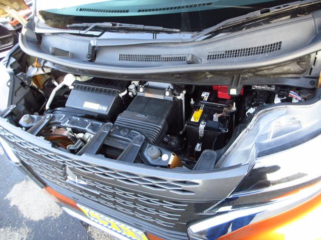 ｅＫクロススペース Ｔ　レンタカーアップ　ターボ　ナビ　ＥＴＣ　Ｂカメラ　パドルシフト　左パワースライドドア　純正アルミ　ＬＥＤオートライト　フォグ　前席シートヒーター　革巻きステアリング　スマートキー　オートエアコン（12枚目）