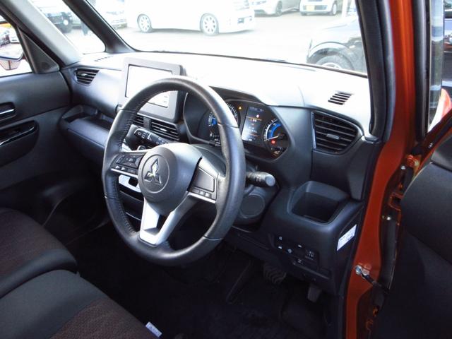 ｅＫクロススペース Ｔ　レンタカーアップ　ターボ　ナビ　ＥＴＣ　Ｂカメラ　パドルシフト　左パワースライドドア　純正アルミ　ＬＥＤオートライト　フォグ　前席シートヒーター　革巻きステアリング　スマートキー　オートエアコン（13枚目）