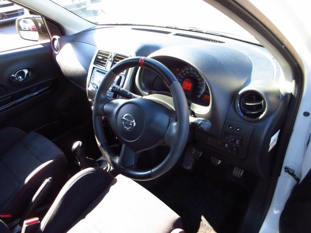 マーチ ニスモ　Ｓ　５速マニュアル　ニスモシート２脚　純正エアロ　純正アルミ　オートライト　インテリキー　社外デッキ　ＣＤ　ＡＵＸ　ＵＳＢ　ＥＴＣ　オートエアコン　オート電格ミラー　プライバシーガラス（13枚目）
