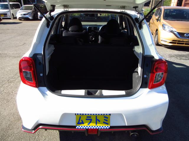 マーチ ニスモ　Ｓ　５速マニュアル　ニスモシート２脚　純正エアロ　純正アルミ　オートライト　インテリキー　社外デッキ　ＣＤ　ＡＵＸ　ＵＳＢ　ＥＴＣ　オートエアコン　オート電格ミラー　プライバシーガラス（39枚目）