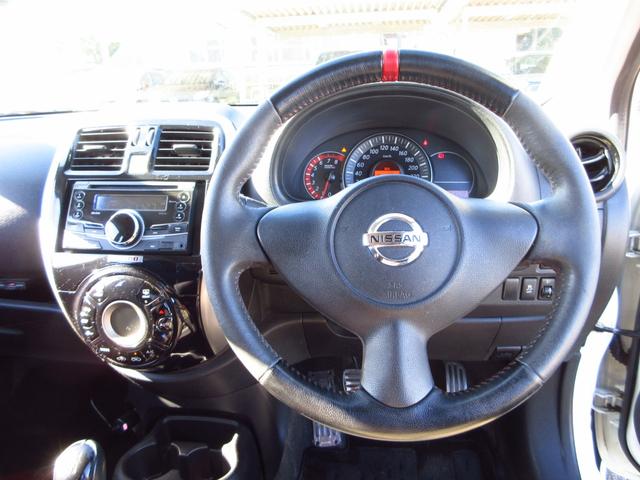 マーチ ニスモ　Ｓ　５速マニュアル　ニスモシート２脚　純正エアロ　純正アルミ　オートライト　インテリキー　社外デッキ　ＣＤ　ＡＵＸ　ＵＳＢ　ＥＴＣ　オートエアコン　オート電格ミラー　プライバシーガラス（46枚目）