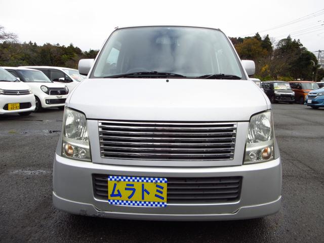 AZワゴン FA 5速マニュアル 車高調 14インチアルミ フルエアロ ナビ フルセグ ブルートゥース CD DVD ETC リアスモークフィルム ドアバイザー タイミングチェーン(6枚目)