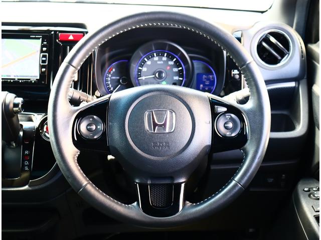 N-WGNカスタム G・ターボパッケージ CTBA 純正メモリーナビ フルセグTV バックカメラ ブルートゥース クルコン ETC スマートキー USB 15AW パドルシフト オートエアコン HID オートライト ハーフレザー サイドSRS(15枚目)