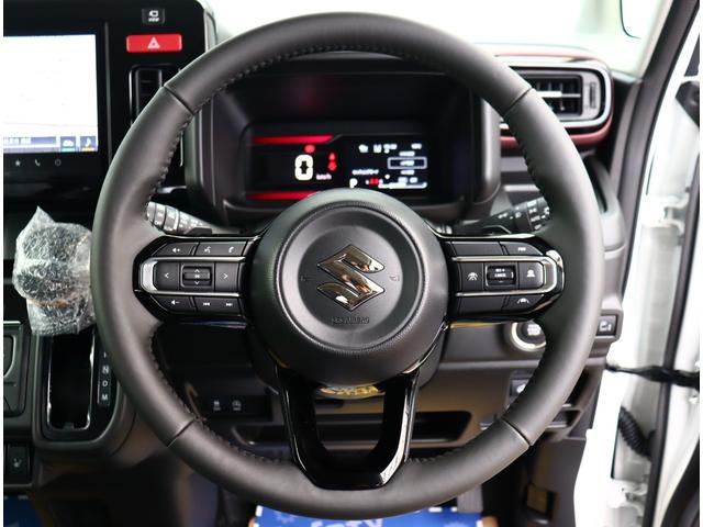 スペーシアカスタム ハイブリッドXSターボ 届出済未使用車 全方位カメラ付ナビ フルセグ HUD アダプティブクルーズ スズキセーフティサポート リアサーキュレーター 両電動スライド シートヒーター ステアリングヒーター パドルシフト 禁煙車(19枚目)