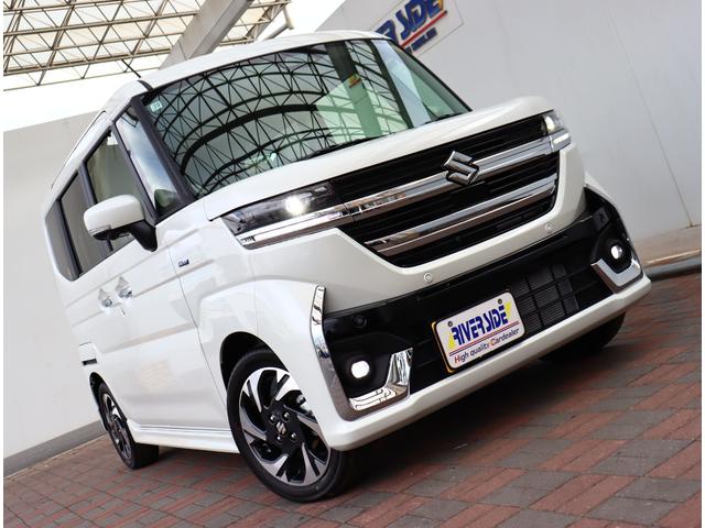 スペーシアカスタム ハイブリッドXSターボ 届出済未使用車 全方位カメラ付ナビ フルセグ HUD アダプティブクルーズ スズキセーフティサポート リアサーキュレーター 両電動スライド シートヒーター ステアリングヒーター パドルシフト 禁煙車(51枚目)