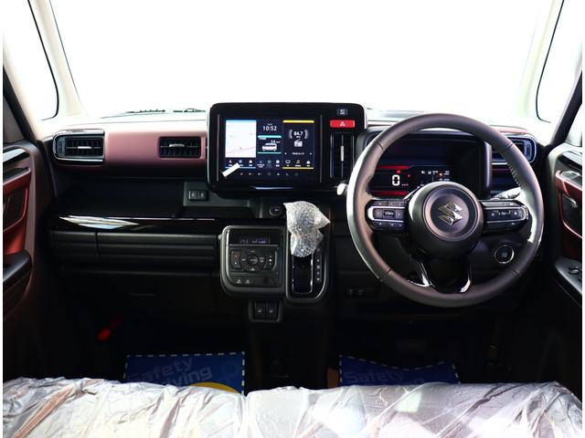 スペーシアカスタム ハイブリッドXSターボ 届出済未使用車 全方位カメラ付きメモリーナビ フルセグTV スマホ連携 HUD シート&ステアリングヒーター リアサーキュレーター 禁煙車 記録簿 衝突被害軽減システム ナビ&TV 両側電動スライド(7枚目)