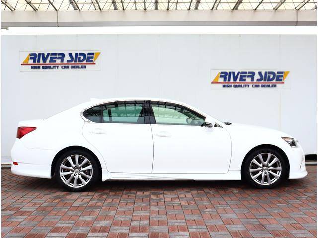 GS GS450h Iパッケージ フルエアロ 黒革エアーベンチレーションヒーター機能付きメモリパワーシート BSM 純正ナビフルセグバックカメラ ETC TVジャンパー LEDヘッド 18アルミ(5枚目)