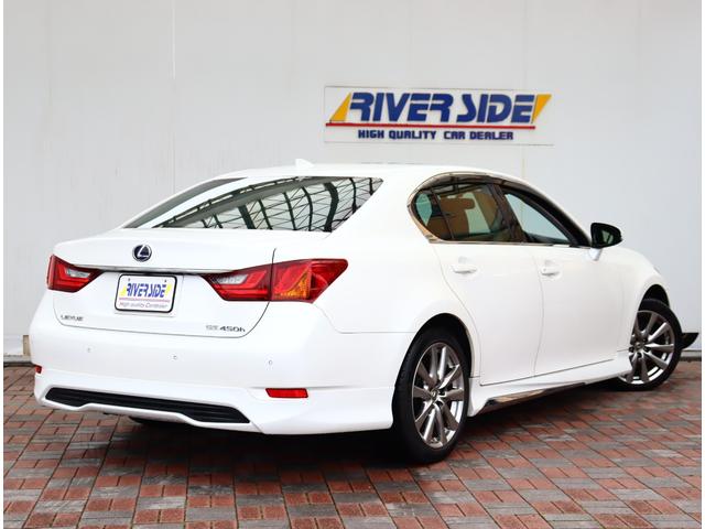 GS GS450h Iパッケージ フルエアロ 黒革エアーベンチレーションヒーター機能付きメモリパワーシート BSM 純正ナビフルセグバックカメラ ETC TVジャンパー LEDヘッド 18アルミ(6枚目)