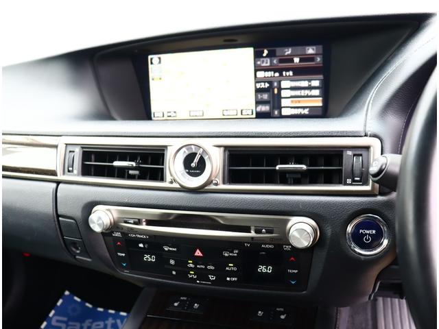 GS GS450h Iパッケージ フルエアロ 黒革エアーベンチレーションヒーター機能付きメモリパワーシート BSM 純正ナビフルセグバックカメラ ETC TVジャンパー LEDヘッド 18アルミ(12枚目)