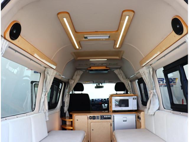 ハイエースバン ロングDX GLパッケージ キャンピング FOCS Dsコンパクト フジカーズ製 ナビTVバックカメラ ETC2.0 前後ドラレコ フリップダウンモニター 冷蔵庫 ベットキット 電子レンジ シンク 給排水タンク FFヒーター(52枚目)