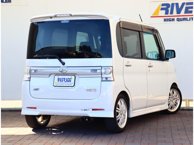 タント カスタムＲＳ　メモリナビフルセグ　ＥＴＣ　スマートキー　ＨＩＤライト　外黒革調シートカバー　電動スライドドア　外アルミ　　ピラーレスドア　ローダウン（6枚目）